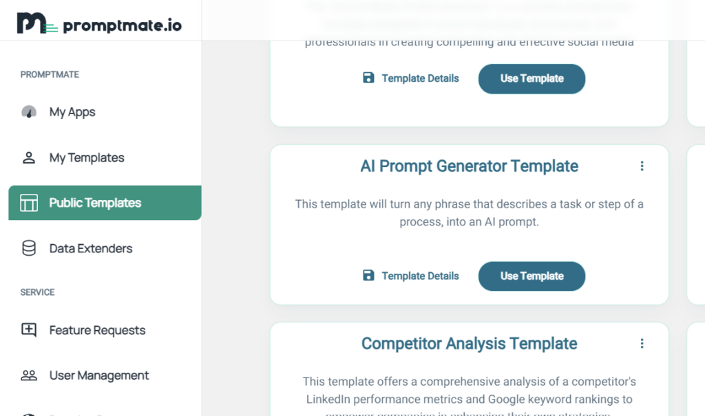 AI prompt generator template